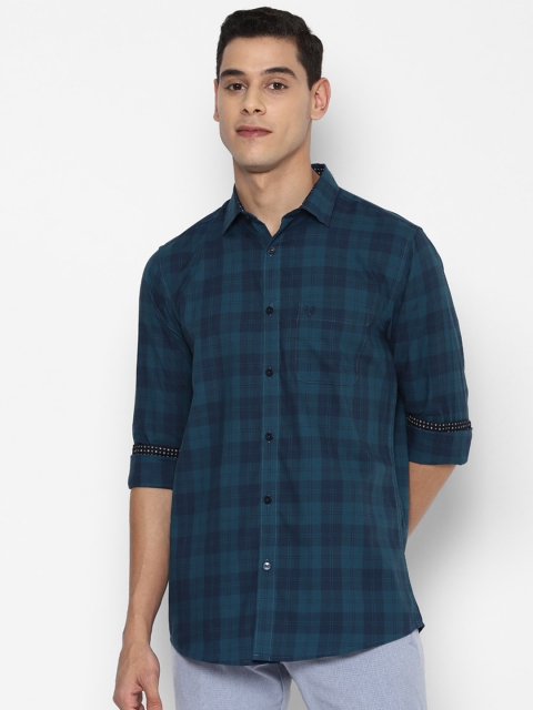 

Allen Solly Men Blue Checked Casual Shirt