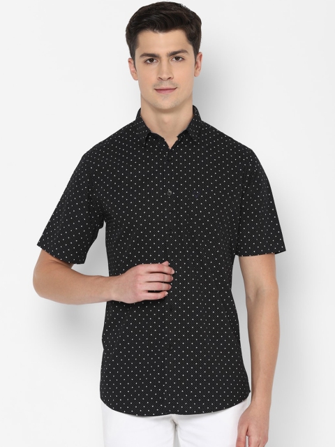 

Allen Solly Men Black Slim Fit Printed Casual Shirt