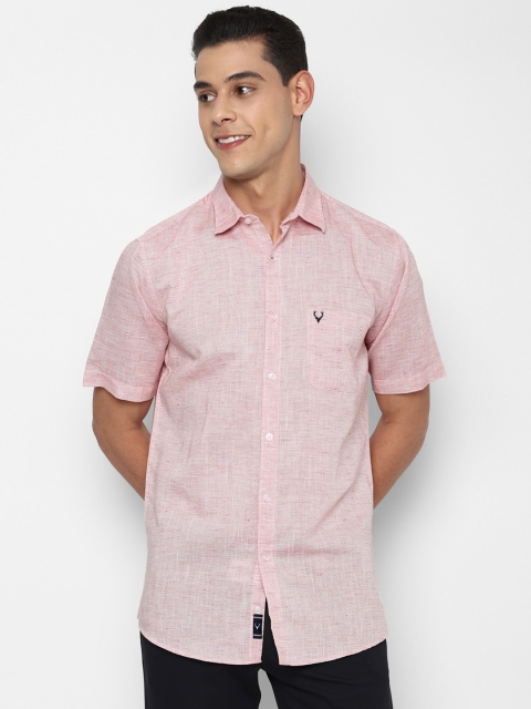 

Allen Solly Men Pink Slim Fit Casual Shirt