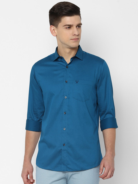 

Allen Solly Men Blue Slim Fit Casual Shirt