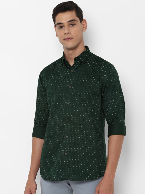 

Allen Solly Men Green Slim Fit Printed Casual Shirt