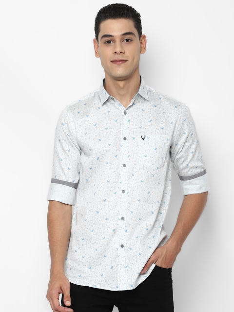 

Allen Solly Men Blue Slim Fit Floral Printed Casual Shirt