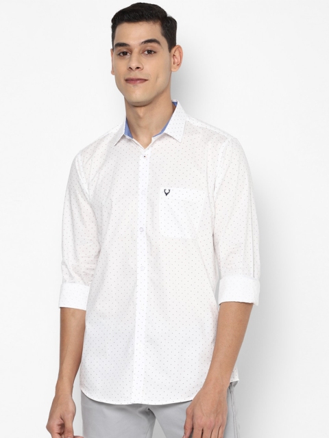 

Allen Solly Men White Slim Fit Printed Casual Shirt