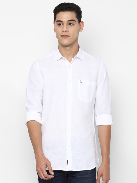 

Allen Solly Men White Slim Fit Casual Shirt