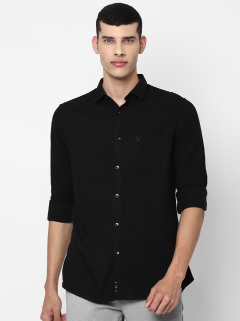 

Allen Solly Men Black Slim Fit Casual Shirt