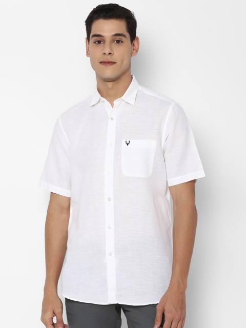 

Allen Solly Men White Slim Fit Casual Shirt