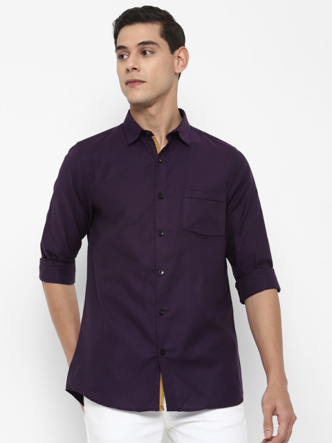 

Allen Solly Men Purple Slim Fit Casual Shirt