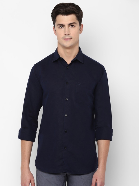 

Allen Solly Men Navy Blue Slim Fit Casual Shirt