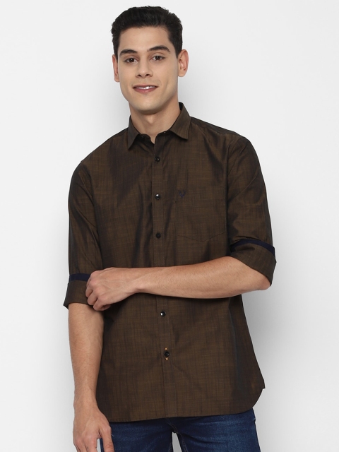 

Allen Solly Men Brown Slim Fit Cotton Casual Shirt