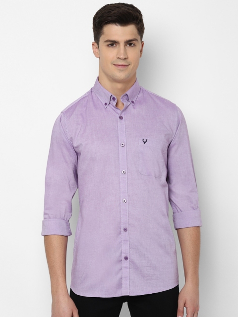 

Allen Solly Men Purple Slim Fit Casual Shirt