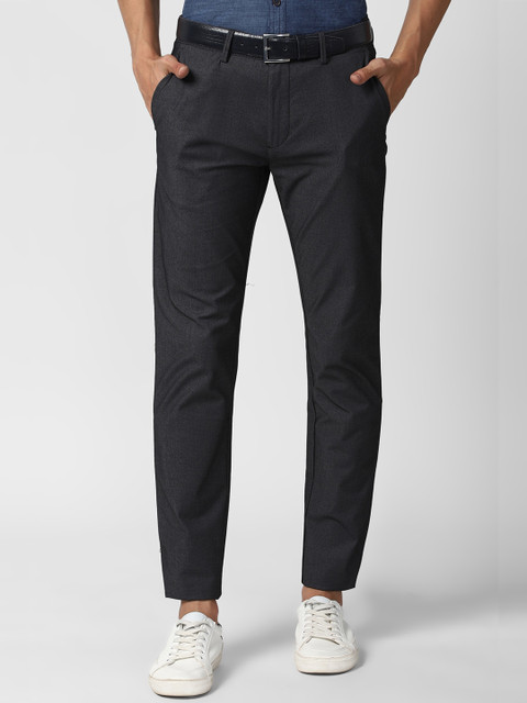 

Peter England Casuals Men Grey Slim Fit Trousers