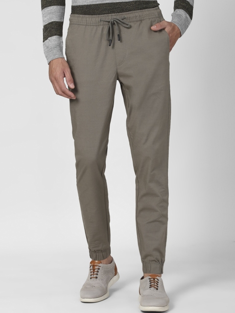 

Peter England Casuals Men Grey Slim Fit Joggers Trousers