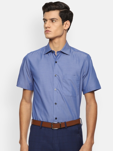 

Louis Philippe Men Blue Formal Shirt