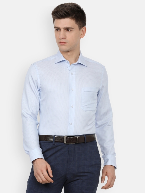 

Louis Philippe Men Blue Formal Shirt