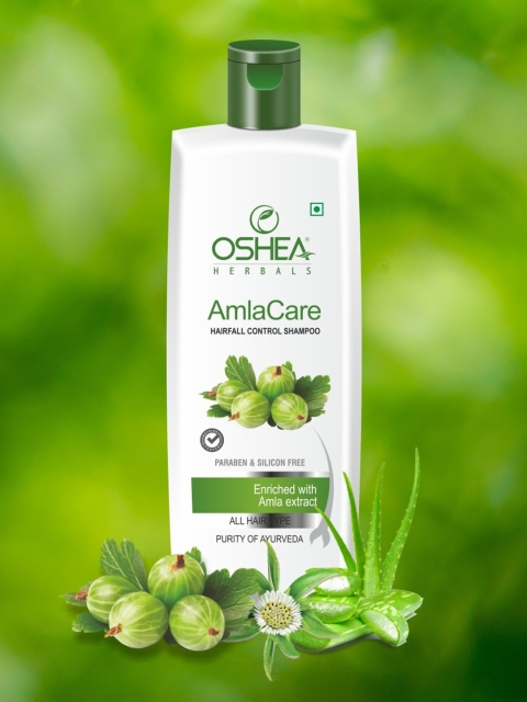 

Oshea Herbals Pack of 2 Amlacare Hairfall Control Shampoo, White