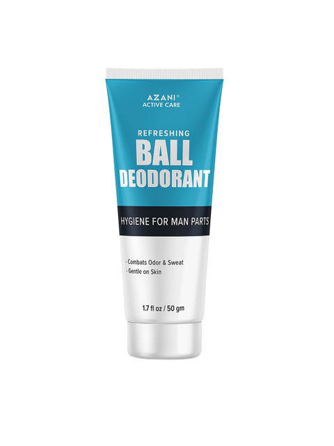 

Azani Active Care Men Anti-Chafing Deo Balm For Odor Sweat Itch Redness With Niacinamide 50 g, White
