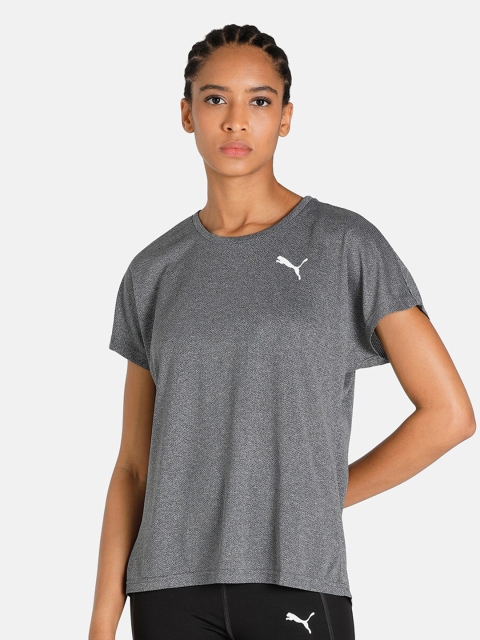 

Puma Women Black Active Mesh Heather T-shirt