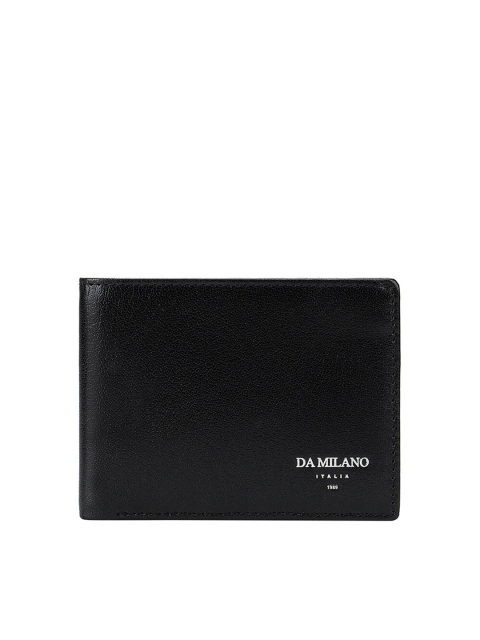 

Da Milano Men Black Leather Two Fold Wallet