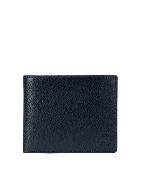 

Da Milano Men Blue Solid Two Fold Wallet