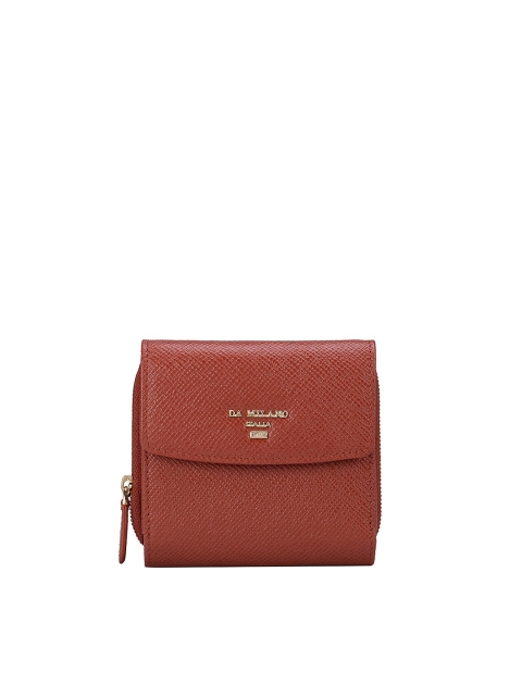 

Da Milano Women Brown Leather Zip Around Wallet