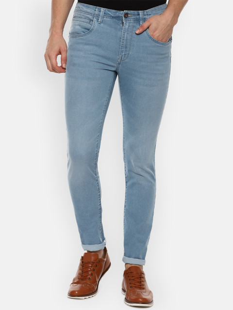 

VAN HEUSEN DENIM LABS Men Blue Skinny Fit Light Fade Stretchable Jeans