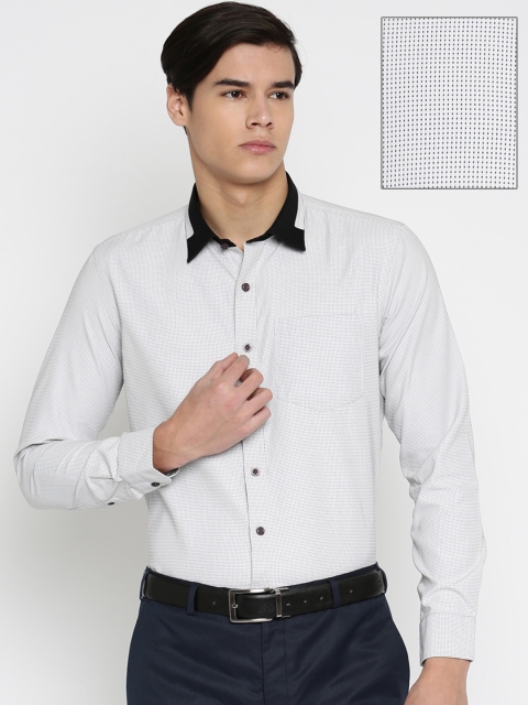 

Urban Nomad Men White Self-Design Casual Shirt