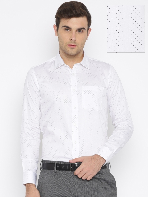 

Urban Nomad Men White Printed Slim Fit Casual Shirt