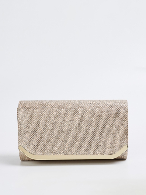 

CODE by Lifestyle Beige Textured Structured Sling Bag