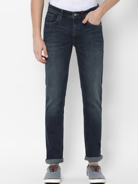 

Allen Solly Men Navy Blue Skinny Fit Heavy Fade Jeans