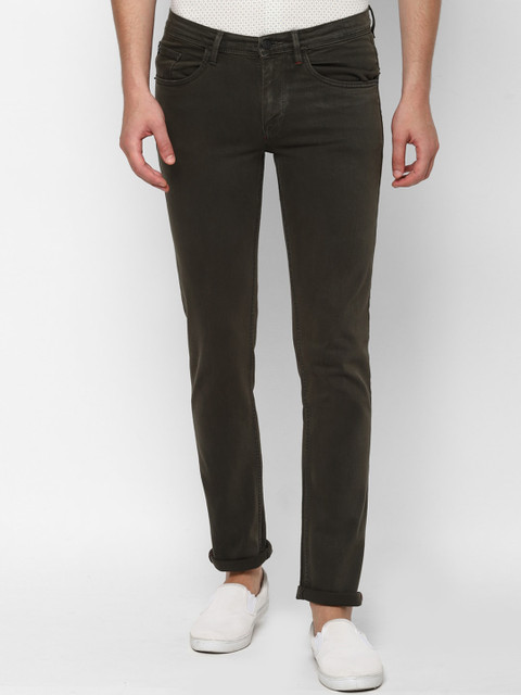 

Allen Solly Men Olive Green Skinny Fit Jeans