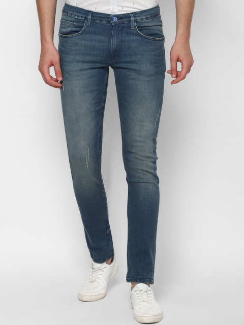 

Allen Solly Men Blue Skinny Fit Low Distress Heavy Fade Jeans