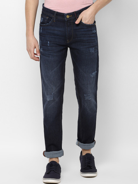 

Allen Solly Men Navy Blue Skinny Fit Low Distress Light Fade Stretchable Jeans
