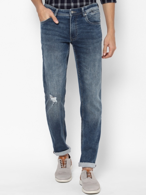 

Allen Solly Men Blue Skinny Fit Mildly Distressed Heavy Fade Jeans