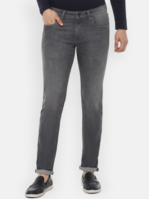 

Louis Philippe Jeans Men Grey Slim Fit Light Fade Jeans