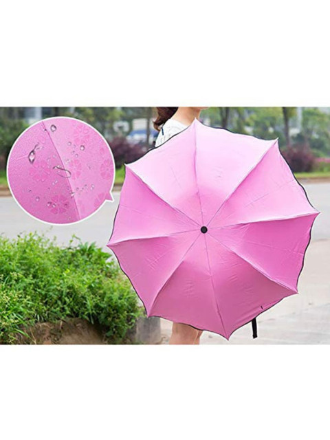 

Frabble8 Pink Printed Nano Waterproof Umbrella