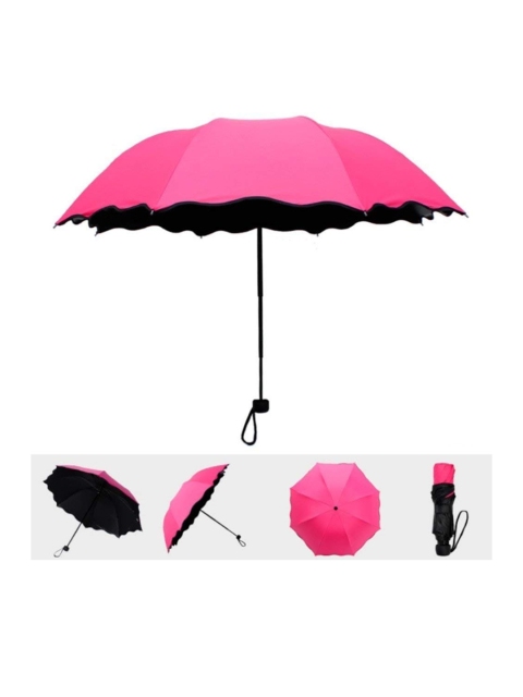 

Frabble8 Pink Solid 3-Fold Umbrella