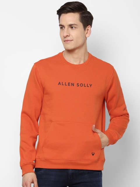 

Allen Solly Men Orange Pure Cotton Sweatshirt