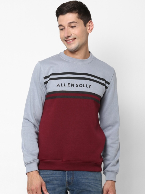 

Allen Solly Men Grey Printed Sweatshirt