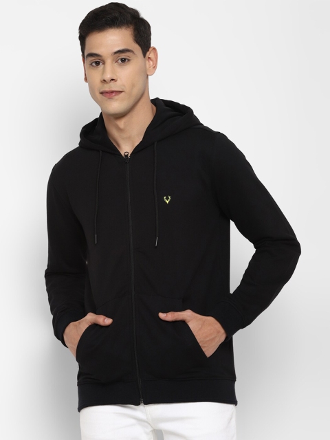 

Allen Solly Men Black Hooded Sweatshirt