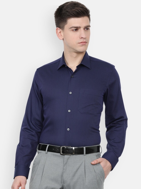 

Louis Philippe Men Navy Blue Slim Fit Formal Shirt