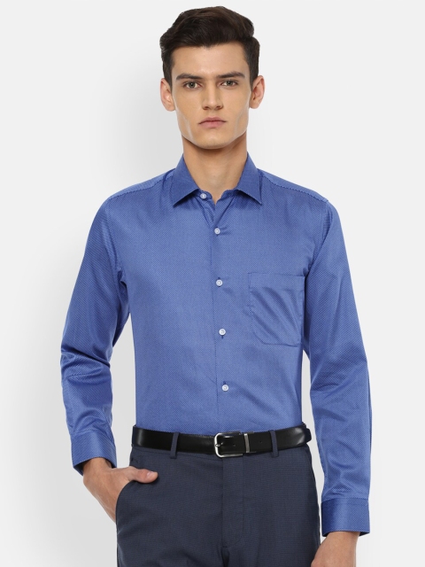 

Louis Philippe Men Navy Blue Slim Fit Formal Shirt