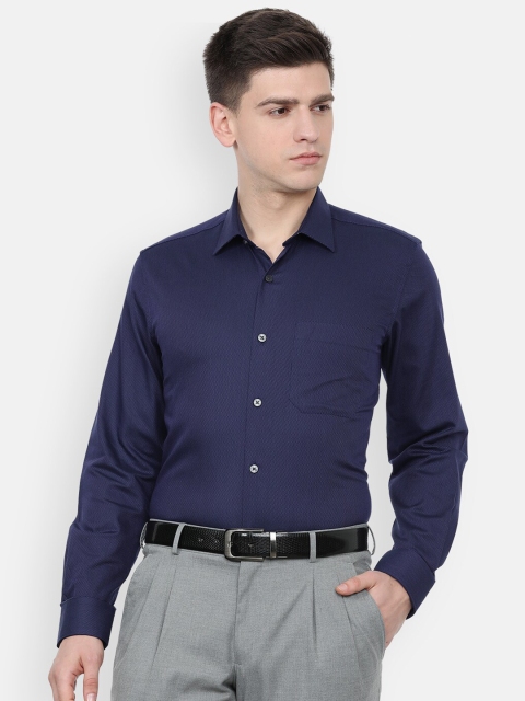

Louis Philippe Men Navy Blue Slim Fit Formal Shirt