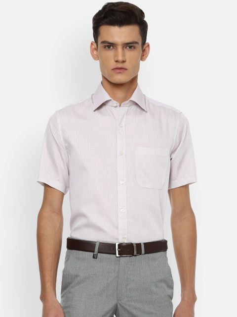 

Louis Philippe Men Grey Checked Formal Shirt