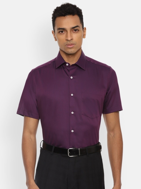 

Van Heusen Men Purple Pure Cotton Formal Shirt