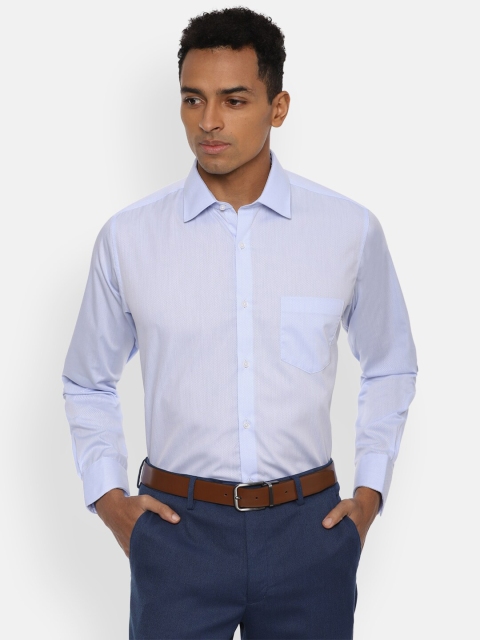 

Van Heusen Men Blue Striped Formal Shirt