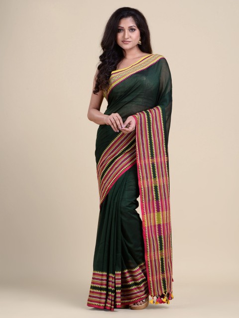 

Charukriti Green & Red Saree