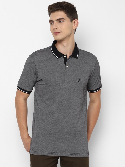 

Allen Solly Men Grey Polo Collar Pockets T-shirt