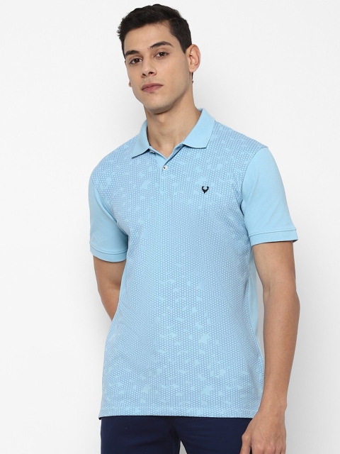 

Allen Solly Men Blue Polo Collar Applique T-shirt