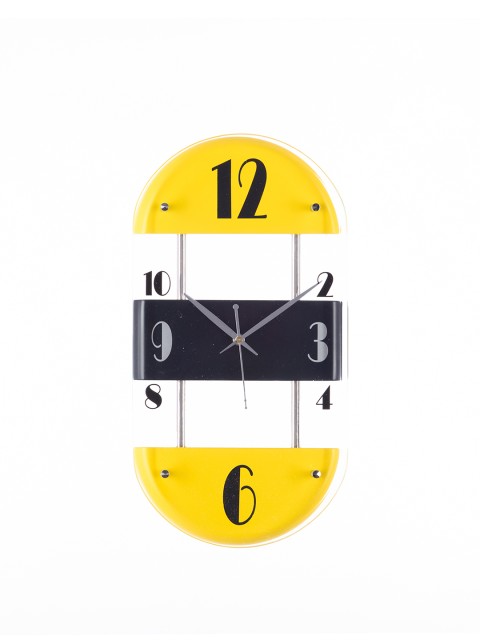 

eCraftIndia Black & White Dial 40.6 cm x 21.6 cm Analogue Wall Clock