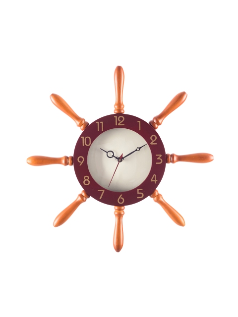 

eCraftIndia White 31.7 cm x 31.7 cm Analogue Wall Clock